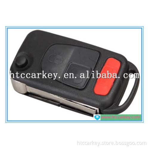 for mercedes key case 2+1 button flip key remote for mercedes key shell